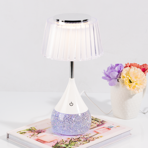 Glitter Base Table Lamp - Rose