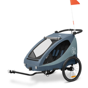 Hauck Dryk Duo Plus Bike Trailer & Buggy - Dark Blue