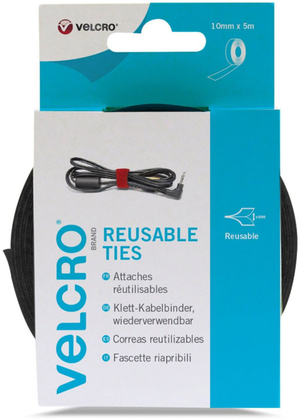 VELCRO® ONE-WRAP® Colliers serre câbles 10mm x 5M noir