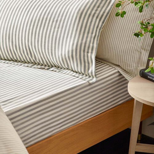 HEBDEN King Fitted Sheet Grey