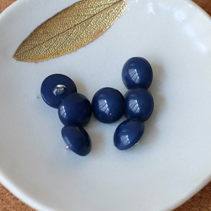 Bouton demi-sphère à queue - Bleu marine