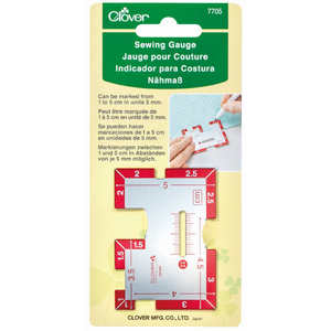 Jauge pour couture en métal Clover