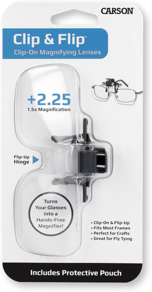 Sur-lunettes à cliper grossissement X1.5 Carson Optical