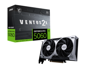 MSI GeForce RTX 5060 8G VENTUS 2X OC 8GB GDDR7 Graphics Card