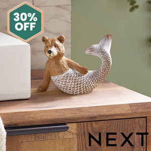 NEXT Bertie Bear Mermaid Ornament