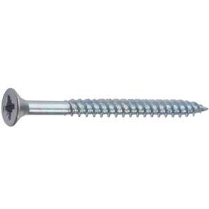 Unifix 12g x 4 Woodscrews Countersunk Pozi Twinthread Zinc Plated Box of 100