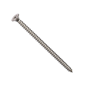 4.0 x 40mm (8g x 1.1/2) Countersunk Pozi A2 Stainless Steel Chipboard Screw (Pack of 100)