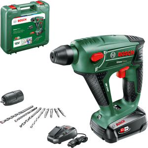 Borrhammare Bosch Uneo Maxx; SDS-quick; 0,6 J; 18 V; 1x2,5 Ah batt.