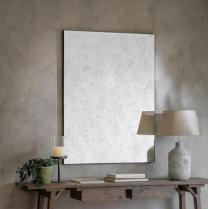 Wilton Antiqued Glass and Iron Mirror