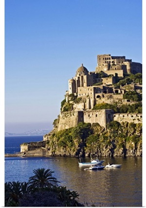 Italy, Campania, Ischia Island, Ischia Ponte, The Castello Aragonese