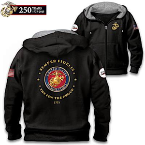 250th Anniversary USMC Men?s Hoodie Size XXX-Large (54-56)
