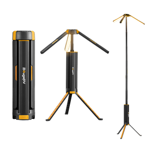 BougeRV New Outdoor Portable Telescopic Camping Lantern (Black)