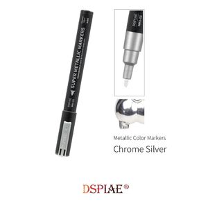 DSPIAE Super Metallic Colour Markers - Chrome Silver MKS-01