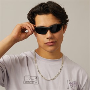 Freedom Mens Foldable Sports Wrap Sunglasses Black
