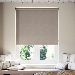 Flori Faux Suede (Blackout), Vapour - Roller Blind