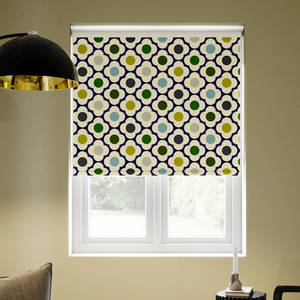 Orla Kiely Spot Flower, Blue Multi - Roller Blind