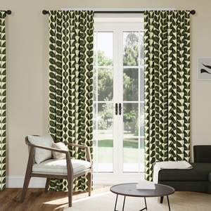 Orla Kiely Botanica Stem, Green - Made to Measure Curtains