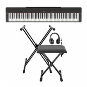 Yamaha P225 Digital Piano X Frame Package, Black