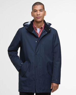 Barbour Chelsea Mens Mac Jacket - Navy