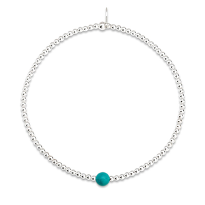 Signature Silver Turquoise December Birthstone IMERAKI Bracelet