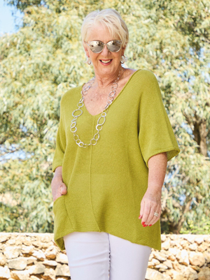Isla Knitted Jumper - Pistachio