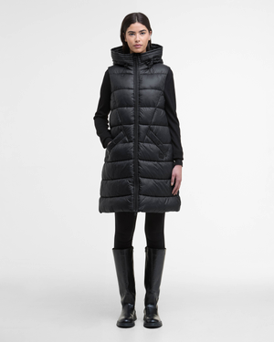 Barbour International Cecilla Womens Puffer Gilet - Black