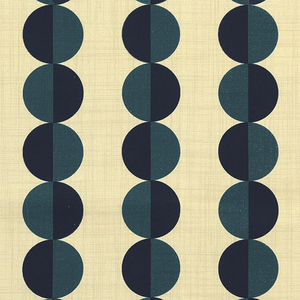 ANTE DECOR Valencia Printed Cotton Fabric Lapis