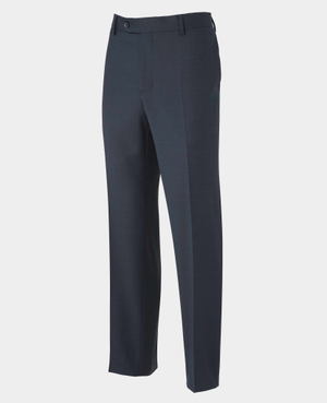 Dark Navy Wool Blend Suit Trousers