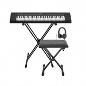 Yamaha Piaggero NP15 Portable Keyboard Package, Black