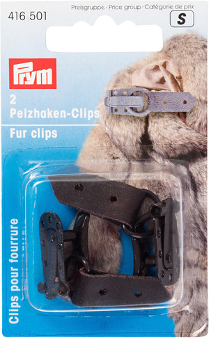 Clips pour manteaux fourrure - Marron