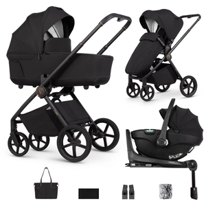 Venicci Claro 3-in-1 Tiago + 360 Base Travel System - Noir