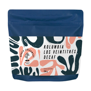 Bracia Ziółkowscy - bezkofeinowa kawa ziarnista Kolumbia Los Veintitrés Washed Filter 250 g