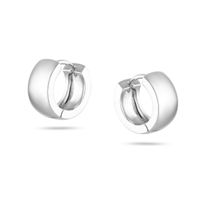 Silver Easy Everyday Hoop Earrings - Zoe