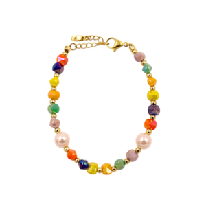 Mediterranean Mosaic Swarovski Pearl Bracelet