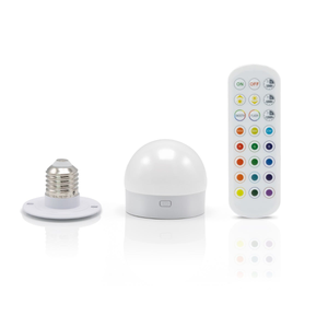 Omniance Rechargeable Wireless LED Light E27 Light Source with Remote - 1 Pack