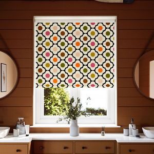 Orla Kiely Spot Flower, Red Multi - Roller Blind