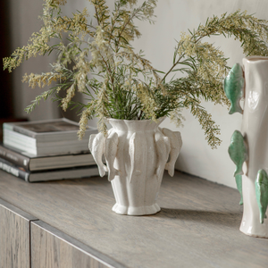 Portloe White Fish Vase