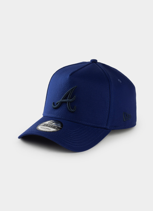 New Era MLB 9Forty A-Frame Atlanta Braves Dark Royal & Navy Snapback Cap