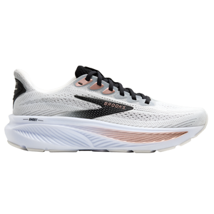 Brooks Womens Ghost 17 - White/Black/Rose Gold - Neutral - AW25