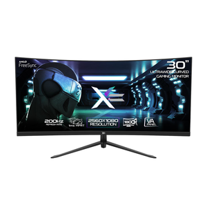 X= XG30UWD 30" 2560x1080 200Hz HDMI DP Curved VA Gaming Monitor with Speakers