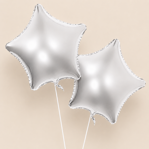 Silver Star Balloon Duo
