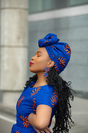 ANTONIA BLUE HEADWRAP