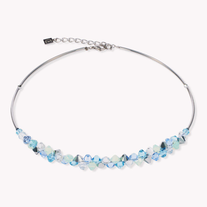 Elegance Crystals Necklace Blue
