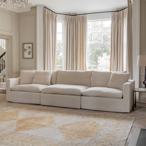 Beaumont 4-Seater Oatmeal Sofa