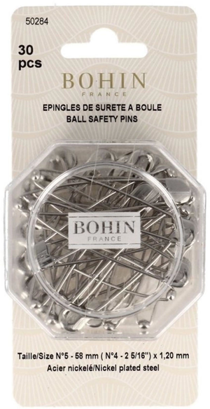 Boite de 30 épingles à nourrice à boule 58 mm Bohin