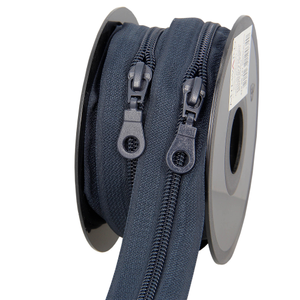Rouleau de 5 mètres de fermeture nylon 5 mm avec tirettes - Ardoise