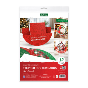 Christmas Stepper Rocker Cards & Envelopes, Pack of 12