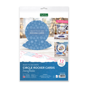 Snowflake Circle Rocker Cards & Envelopes, Pack of 12