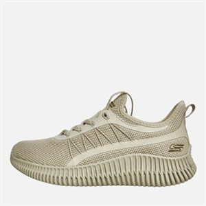 SKECHERS Womens Bobs Sport Geo New Aesthetics Trainers Taupe