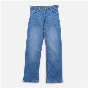 Board Angels Girls Wide Leg Jeans Mid Wash